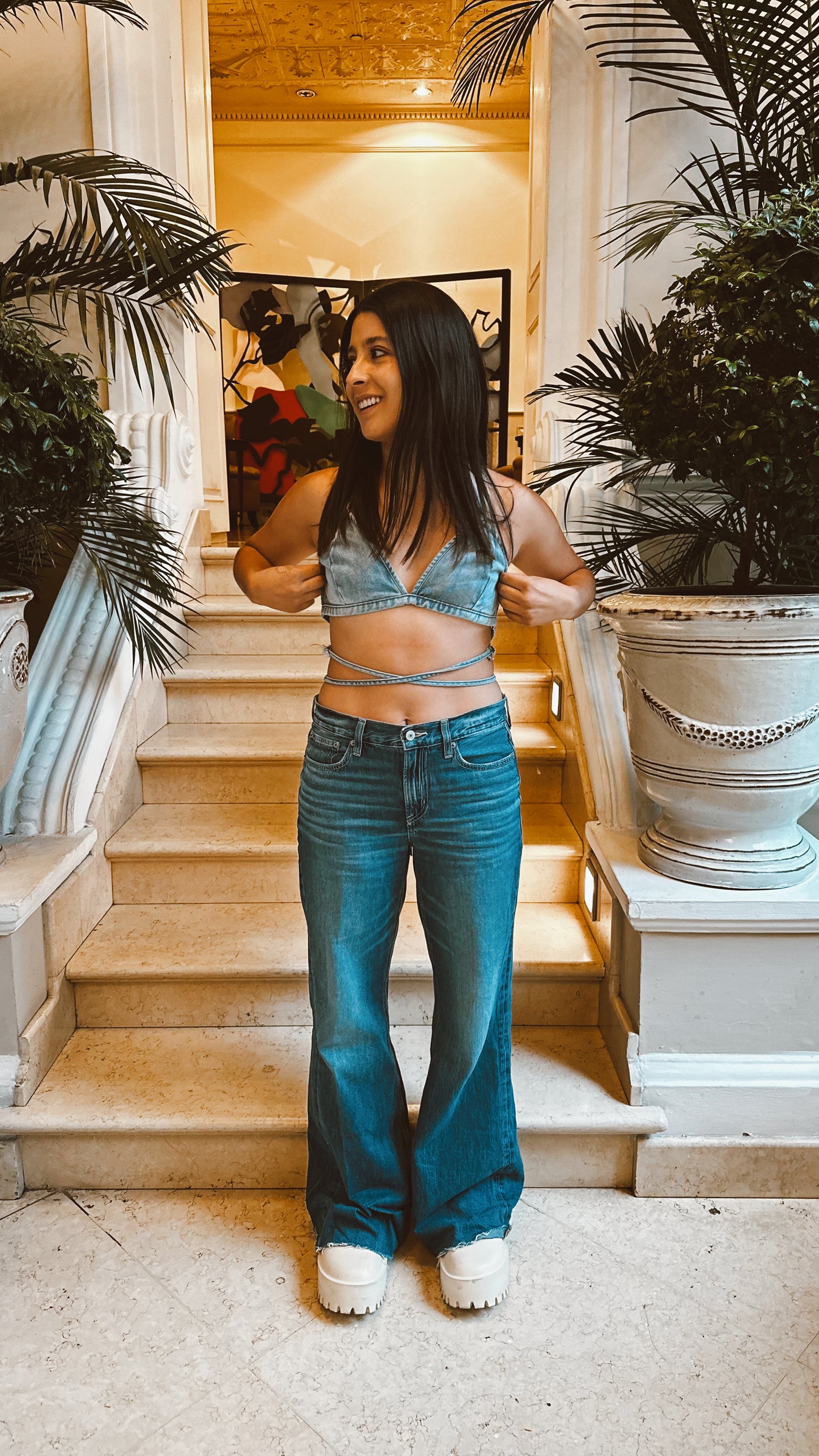 Crop top de jean