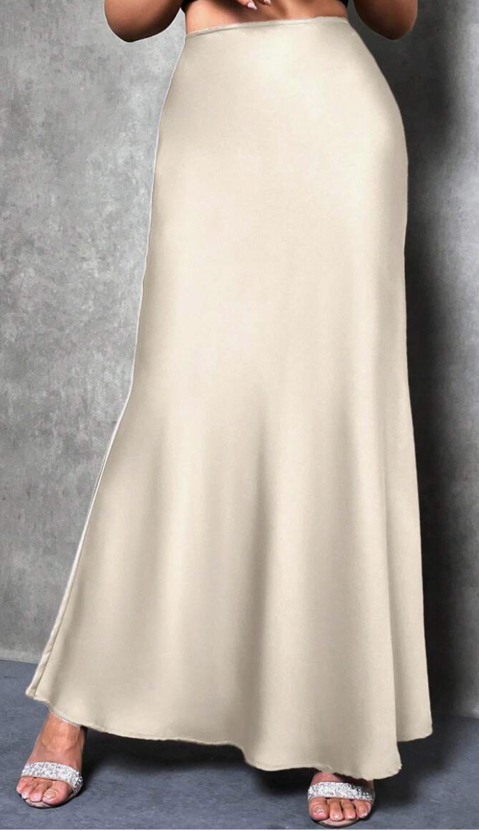 Long skirt beige